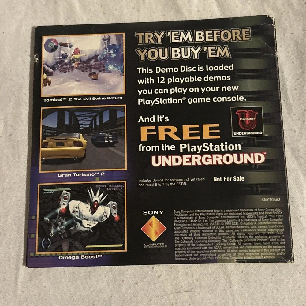 Playstation Shock Your System Demo‎ Disc (Sony Playstation 1 PS1, 1999)